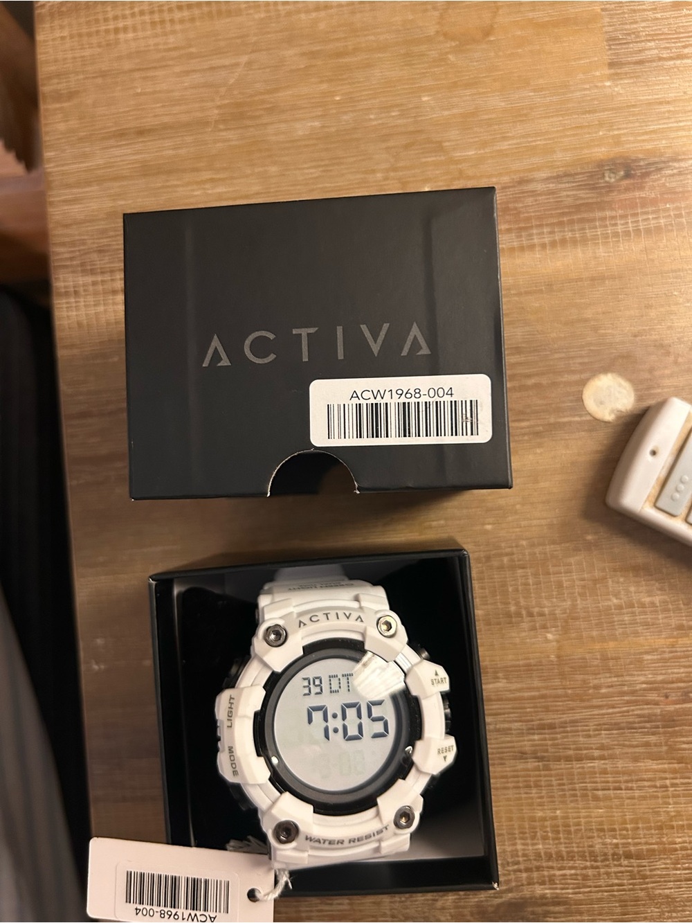 Activa Men's White Digital Sports Watch